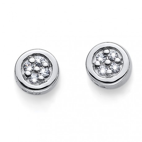 Stříbrné náušnice Oliver Weber Pinny - 62073 - Ag925 (crystal)