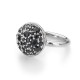 Stříbrný prsten Hot Diamonds Emozioni Bouquet Black