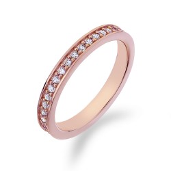 Stříbrný prsten Hot Diamonds Emozioni Infinito Rose Gold