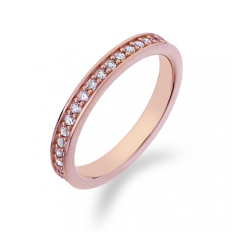 Stříbrný prsten Hot Diamonds Emozioni Infinito Rose Gold
