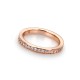 Stříbrný prsten Hot Diamonds Emozioni Infinito Rose Gold