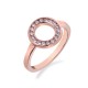 Stříbrný prsten Hot Diamonds Emozioni Saturno Rose Gold