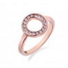 Stříbrný prsten Hot Diamonds Emozioni Saturno Rose Gold