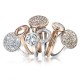 Stříbrný prsten Hot Diamonds Emozioni Saturno Rose Gold