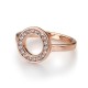 Stříbrný prsten Hot Diamonds Emozioni Saturno Rose Gold