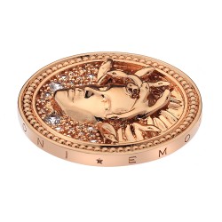 Přívěsek Hot Diamonds Emozioni Medusa Bianca Rose Gold Coin