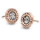 Stříbrné náušnice Hot Diamonds Emozioni Pianeta Rose Gold