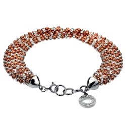 Stříbrný náramek Hot Diamonds Emozioni Plate Bead Luxury