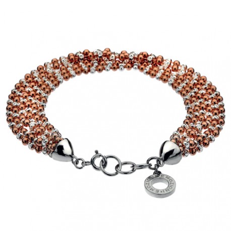 Stříbrný náramek Hot Diamonds Emozioni Plate Bead Luxury