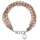 Stříbrný náramek Hot Diamonds Emozioni Plate Bead Luxury