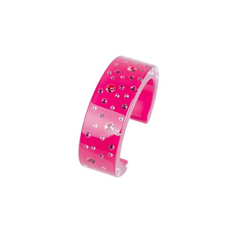 Náramek Cayoo Bubbles Fuchsia Rosee Wide