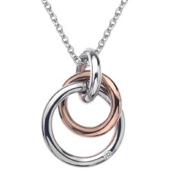 Stříbrný přívěsek Hot Diamonds Eternity Rose Gold DP373