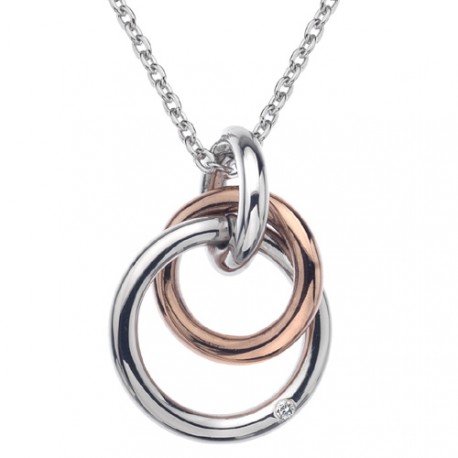 Stříbrný přívěsek Hot Diamonds Eternity Rose Gold DP373