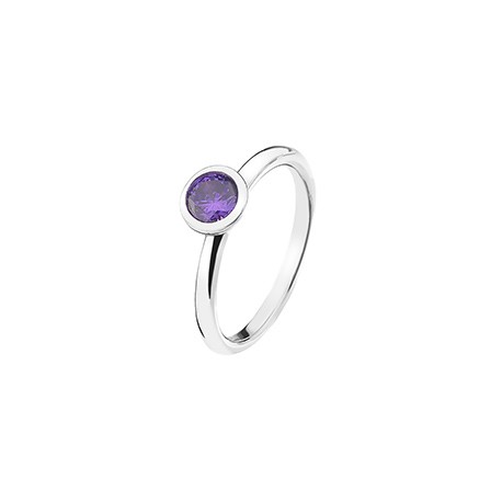Stříbrný prsten Hot Diamonds Emozioni Scintilla Violet Spirituality