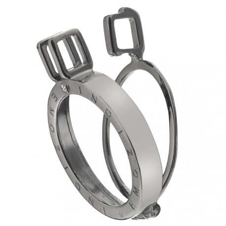 Stříbrný přívěsek Hot Diamonds Emozioni Coin Keeper Black Rhodium