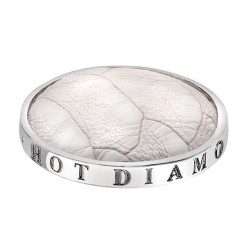 Přívěsek Hot Diamonds Emozioni Faux Crocodile White Coin