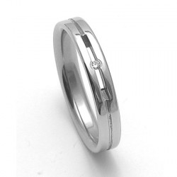 Dámský ocelový snubní prsten RZ04026