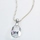 Stříbrný náhrdelník s krystalem Swarovski Pear Crystal