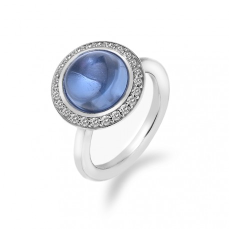Stříbrný prsten Hot Diamonds Emozioni Laghetto Azure