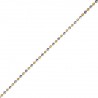 Stříbrný řetízek Hot Diamonds Emozioni Bead Yellow