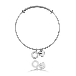 Ocelový náramek Hot Diamonds Emozioni Silver Bangle