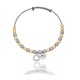 Ocelový náramek Hot Diamonds Emozioni Ula Yellow and Silver