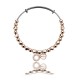 Ocelový náramek Hot Diamonds Emozioni Heart Rose Gold