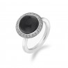 Stříbrný prsten Hot Diamonds Emozioni Laghetto Black
