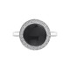Stříbrný prsten Hot Diamonds Emozioni Laghetto Black