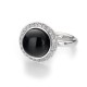 Stříbrný prsten Hot Diamonds Emozioni Laghetto Black