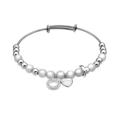 Ocelový náramek Hot Diamonds Emozioni Faux Mother of Pearl