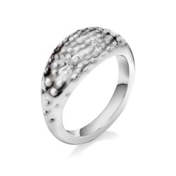 Stříbrný prsten Hot Diamonds Hammered