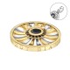 Přívěsek Hot Diamonds Emozioni Art Deco Sunrise Yellow Coin