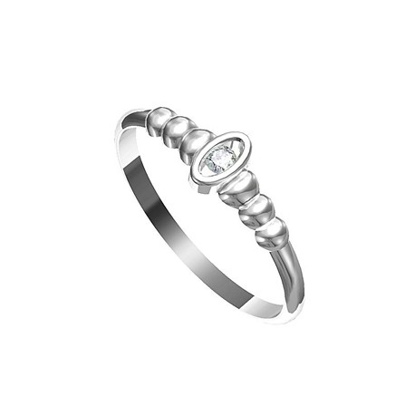 Zásnubní prsten s briliantem Leonka 012