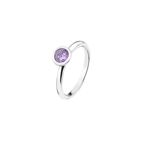 Stříbrný prsten Hot Diamonds Emozioni Scintilla Lavender Calmness