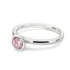 Stříbrný prsten Hot Diamonds Emozioni Scintilla Pink Compassion