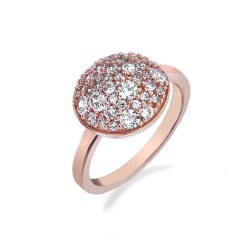 Stříbrný prsten Hot Diamonds Emozioni Bouquet Rose Gold