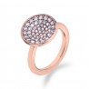 Stříbrný prsten Hot Diamonds Emozioni Scintilla Rose Gold