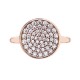Stříbrný prsten Hot Diamonds Emozioni Scintilla Rose Gold