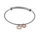 Ocelový náramek Hot Diamonds Emozioni Rose Gold Bangle