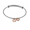 Ocelový náramek Hot Diamonds Emozioni Rose Gold Bangle