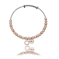 Ocelový náramek Hot Diamonds Emozioni Ula Rose Gold