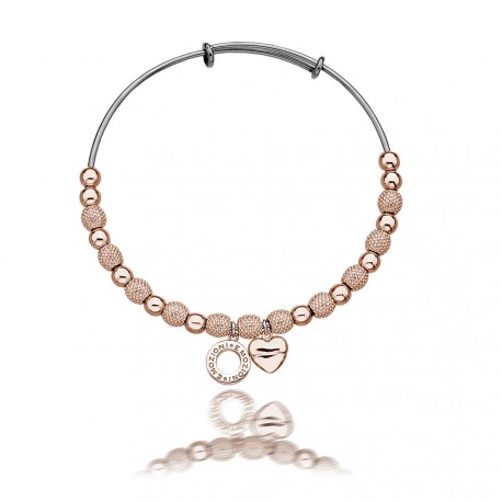 Ocelový náramek Hot Diamonds Emozioni Ula Rose Gold