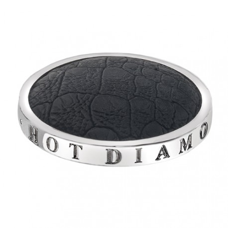 Přívěsek Hot Diamonds Emozioni Faux Crocodile Black Coin