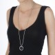 Přívěsek Hot Diamonds Emozioni Faux Crocodile Black Coin