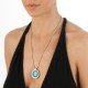 Stříbrný přívěsek Hot Diamonds Emozioni Turquoise Coin