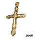 Bronzové náušnice - kříž