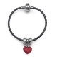 Náramek Oliver Weber Charmed Love (black/red)