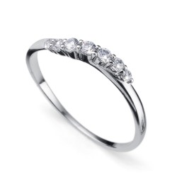 Stříbrný prsten Oliver Weber Petite - 63227 (crystal)