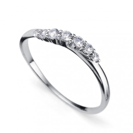 Stříbrný prsten Oliver Weber Petite - 63227 (crystal)